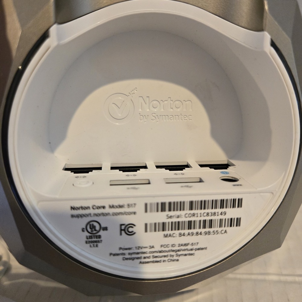 Norton‎ Core 517 Secure High Performance Wi-Fi Router - Granite Gray - Picture 3 of 3